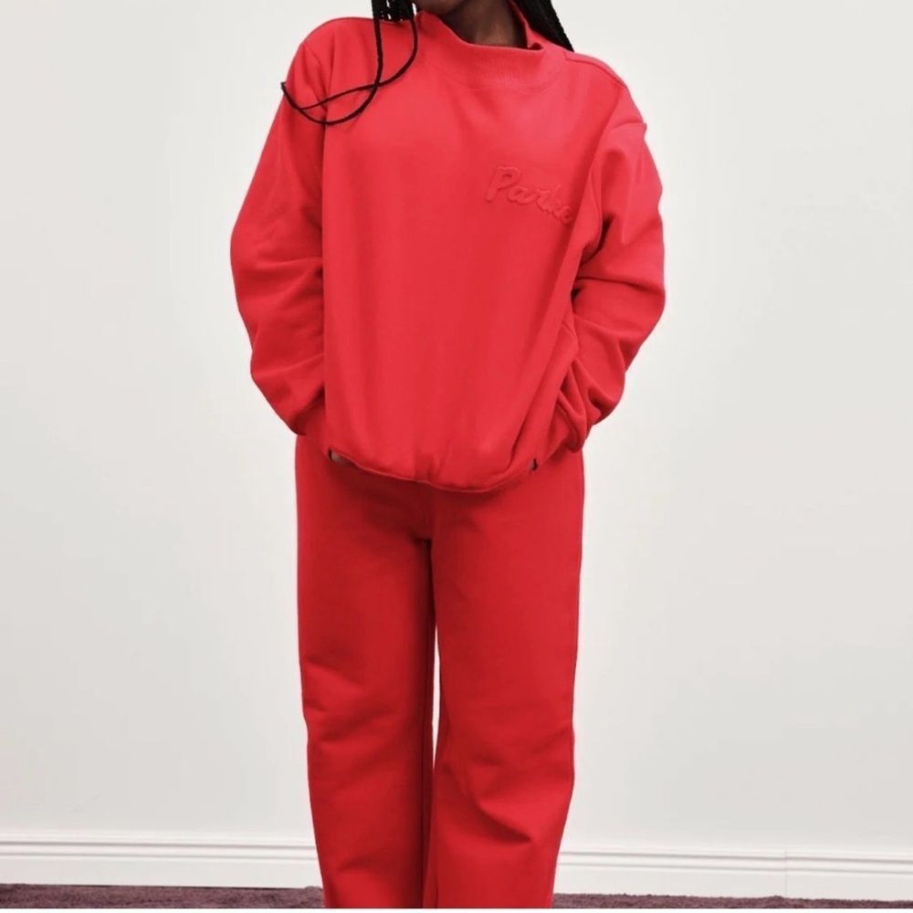 Parke Valentines Collection embossed mockneck